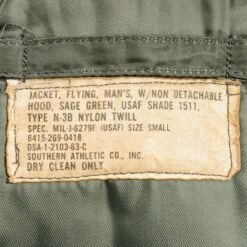 USAF US AIR FORCE PARKA AIRCREW JACKET N-3B N3B 1963 VIETNAM WAR SIZE SMALL(Usaf Parka Flight Jacket N 3b N3b 1963 Vietnam War Size Small) -Rare Gear USA Shop ARMYWP0002TAG