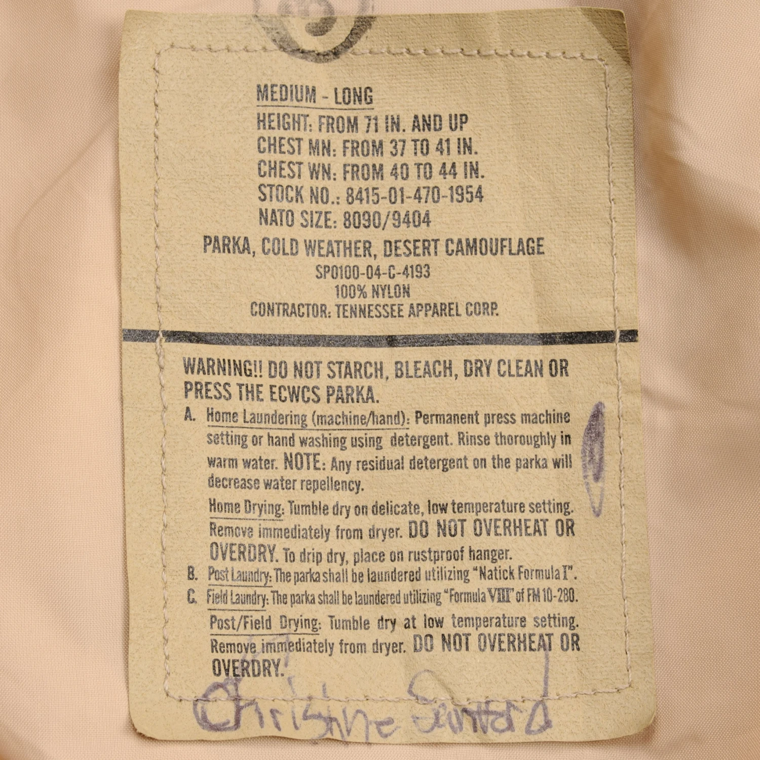 VINTAGE US ARMY ECWCS PARKA DESERT CAMO 2004 SIZE MEDIUM LONG GORE-TEX(Vintage Us Army Cold Weather Parka Desert Camo 2004 Size Medium Long Gore Tex) 5 VINTAGE US ARMY ECWCS PARKA DESERT CAMO 2004 SIZE MEDIUM LONG GORE-TEX(Vintage Us Army Cold Weather Parka Desert Camo 2004 Size Medium Long Gore Tex) - Image 5