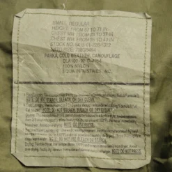 VINTAGE US ARMY ECWCS PARKA 1992 SIZE SMALL REGULAR GORE-TEX(Vintage Us Army Ecwcs Parka 1992 Size Small Regular Gore Tex Deadstock) -Rare Gear USA Shop ARMYWP0008TAG