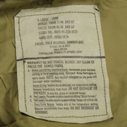 VINTAGE US ARMY ECWCS PARKA 2000 SIZE XL LONG GORE-TEX(Vintage Us Army Ecwcs Parka 2000 Size Xl Gore Tex) 12 VINTAGE US ARMY ECWCS PARKA 2000 SIZE XL LONG GORE-TEX(Vintage Us Army Ecwcs Parka 2000 Size Xl Gore Tex) -Rare Gear USA Shop ARMYWP0011TAG