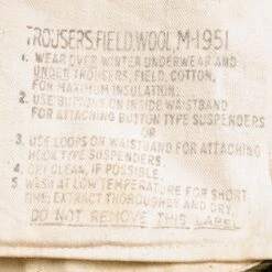 VINTAGE US ARMY M-1951 M51 WOOL FIELD TROUSERS PANTS 1950'S KOREAN WAR SIZE SMALL LONG(Vintage Us Army M 1951 M51 Wool Field Trousers Pants 1950s Korean War Size Small Long) -Rare Gear USA Shop ARMYWPANTS0012TAG01