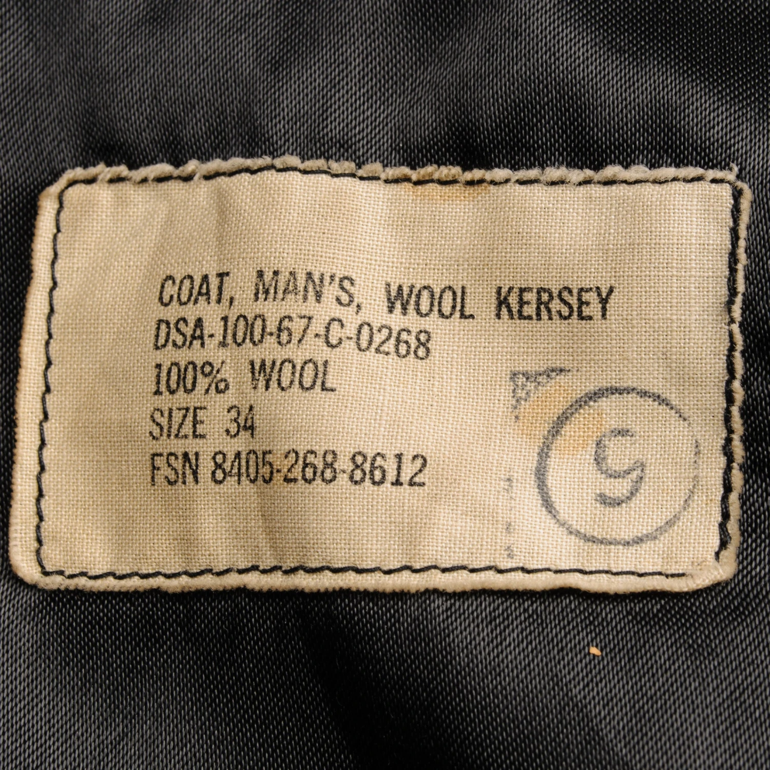 VINTAGE USN US NAVY PEACOAT 1967 SIZE 34(Vintage Usn Us Navy Peacoat 1967 Size 34) 4 VINTAGE USN US NAVY PEACOAT 1967 SIZE 34(Vintage Usn Us Navy Peacoat 1967 Size 34) - Image 4