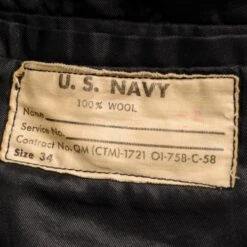 VINTAGE USN US NAVY PEACOAT 1958 SIZE 34(Vintage Usn Us Navy Peacoat 1958 Size 34) -Rare Gear USA Shop ARMYWPC0003TAG