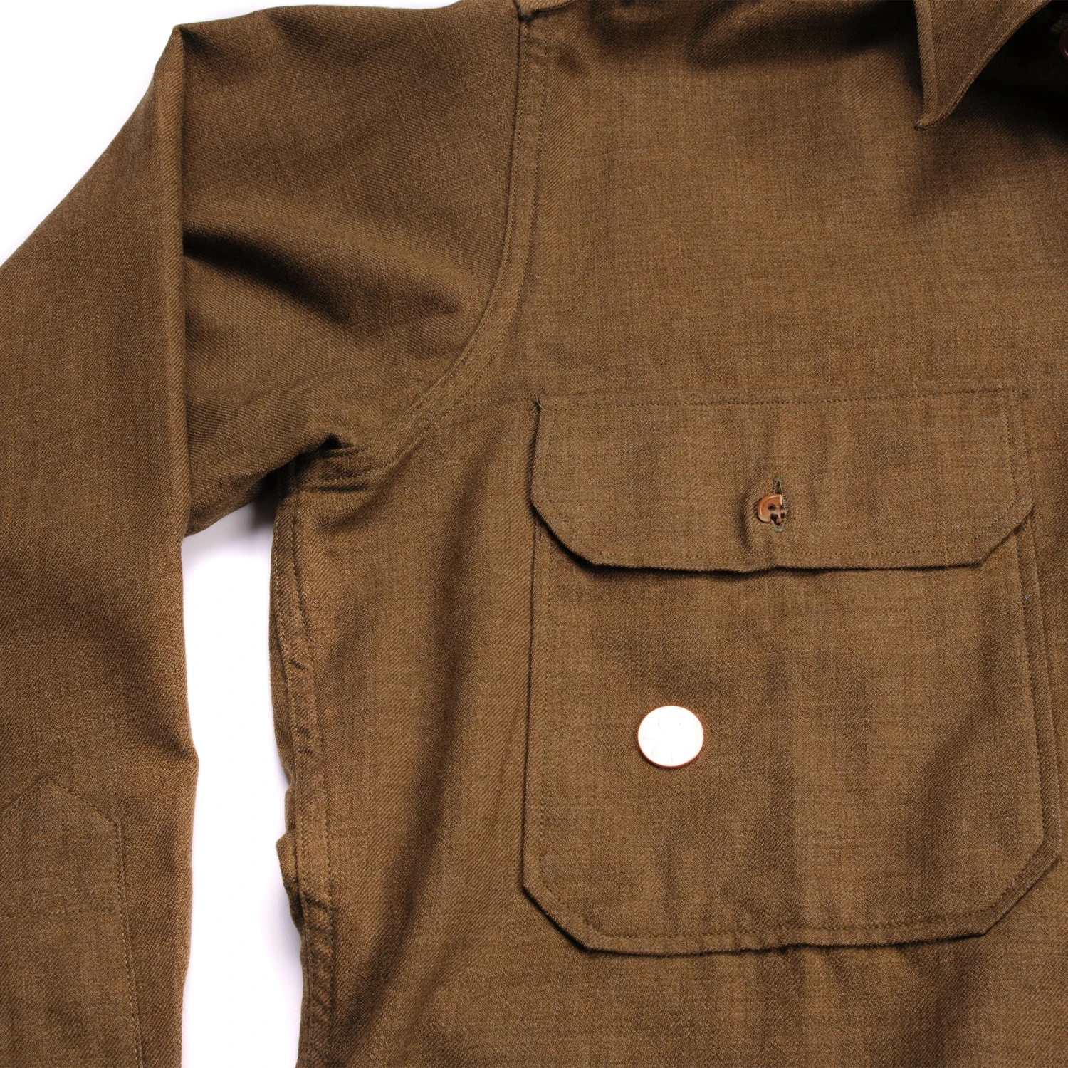 VINTAGE US ARMY M-37 M37 WOOL SHIRT 1942 WW2 SHAEF PATCH SIZE 15 1/2 X 33(Us Army Wool Shirt 1942 Ww2 Shaef Patch Size 15 1 2 X 33) 7 VINTAGE US ARMY M-37 M37 WOOL SHIRT 1942 WW2 SHAEF PATCH SIZE 15 1/2 X 33(Us Army Wool Shirt 1942 Ww2 Shaef Patch Size 15 1 2 X 33) - Image 7