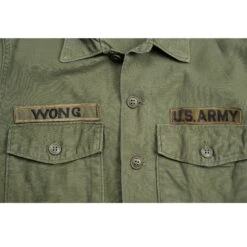 VINTAGE US ARMY UTILITY SHIRT P-64 P64 60'S VIETNAM WAR SIZE MEDIUM(Us Army Utility Shirt P 64 P64 60s Vietnam War Size) -Rare Gear USA Shop ARMYWSHIRT0006PATCH02
