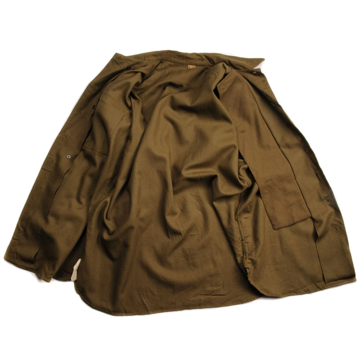 VINTAGE US ARMY M-37 M37 FLANNEL SHIRT 1945 WW2 SIZE 16 1/2 X 33(Vintage Us Army M 37 M37 Flannel Shirt 1945 Ww2 Size 16 1 2 X 33) 3 VINTAGE US ARMY M-37 M37 FLANNEL SHIRT 1945 WW2 SIZE 16 1/2 X 33(Vintage Us Army M 37 M37 Flannel Shirt 1945 Ww2 Size 16 1 2 X 33) - Image 3