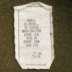 VINTAGE US ARMY WOOL SHIRT 1961 COLD WAR SIZE SMALL WITH PATCHES(Vintage Us Army Wool Shirt 1961 Cold War Size Small With Patches) 11 VINTAGE US ARMY WOOL SHIRT 1961 COLD WAR SIZE SMALL WITH PATCHES(Vintage Us Army Wool Shirt 1961 Cold War Size Small With Patches) -Rare Gear USA Shop ARMYWSHIRT0012TAG02