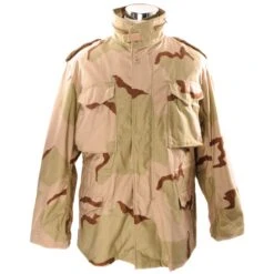 VINTAGE US ARMY M-1965 M65 FIELD JACKET DESERT CAMOUFLAGE PATTERN 1991 GULF WAR SIZE MEDIUM REGULAR(Vintage Us Army M 1965 M65 Field Jacket Desert Camouflage Pattern 1991 Gulf War Size Medium Regular)