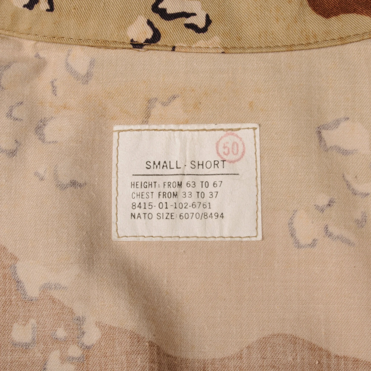 VINTAGE US ARMY DESERT CAMOUFLAGE PATTERN COMBAT JACKET SIZE SMALL SHORT(Vintage Us Army Desert Camouflage Pattern Jacket Size Small Short) 5 VINTAGE US ARMY DESERT CAMOUFLAGE PATTERN COMBAT JACKET SIZE SMALL SHORT(Vintage Us Army Desert Camouflage Pattern Jacket Size Small Short) - Image 5