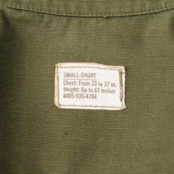 VINTAGE US ARMY TROPICAL COMBAT JACKET 5TH PATTERN 1969 VIETNAM WAR SIZE SMALL SHORT WITH PATCHES(Vintage Us Army Tropical Combat Jacket 5th Pattern 1969 Vietnam War Size Small Short With Patch) 13 VINTAGE US ARMY TROPICAL COMBAT JACKET 5TH PATTERN 1969 VIETNAM WAR SIZE SMALL SHORT WITH PATCHES(Vintage Us Army Tropical Combat Jacket 5th Pattern 1969 Vietnam War Size Small Short With Patch) -Rare Gear USA Shop DSC 0258 1