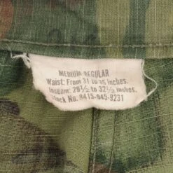 VINTAGE US ARMY ERDL CAMO TROPICAL COMBAT TROUSERS PANTS 1969 VIETNAM WAR MEDIUM(Vintage Us Army Tropical Combat Trousers Pants 1969 Vietnam War Size Medium) -Rare Gear USA Shop DSC 0358