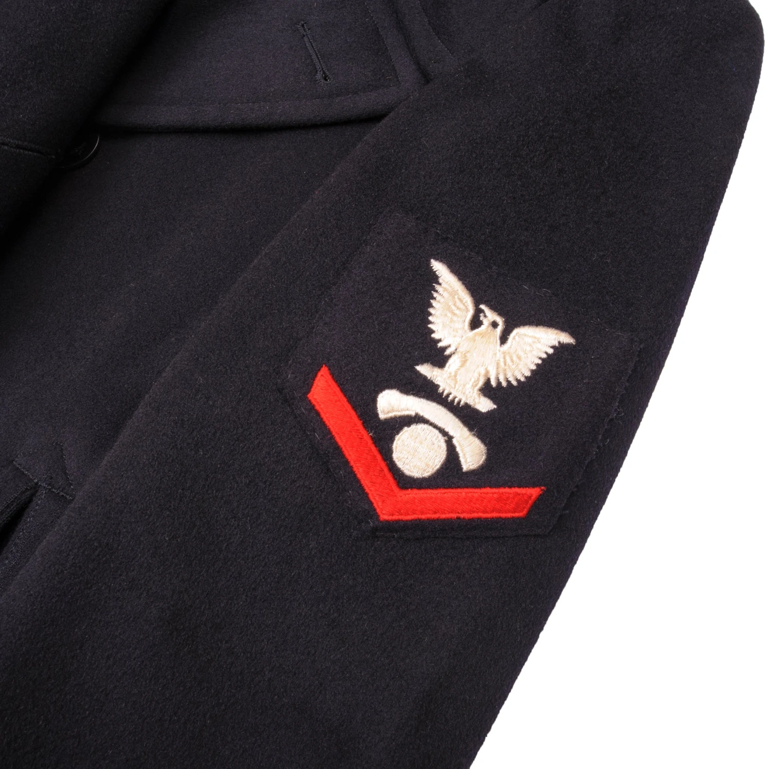 VINTAGE US NAVY 3RD CLASS PEACOAT 1962 VIETNAM WAR SIZE 40R(Copy Of Vintage Us Navy Officer Peacoat 1968 Vietnam War Size 40) 3 VINTAGE US NAVY 3RD CLASS PEACOAT 1962 VIETNAM WAR SIZE 40R(Copy Of Vintage Us Navy Officer Peacoat 1968 Vietnam War Size 40) - Image 3