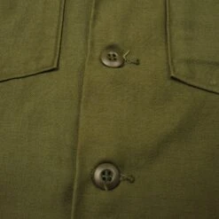 VINTAGE US ARMY SATEEN UTILITY SHIRT P-64 P64 SIZE 16 1/2 X 36 DEADSTOCK(Copy Of Vintage Us Army Sateen Utility Shirt P 64 P64 1971 Vietnam War Size 14 1 2 X 31 Deadstock) -Rare Gear USA Shop DSC 0393