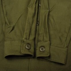 VINTAGE US ARMY SATEEN UTILITY SHIRT P-64 P64 SIZE 16 1/2 X 36 DEADSTOCK(Copy Of Vintage Us Army Sateen Utility Shirt P 64 P64 1971 Vietnam War Size 14 1 2 X 31 Deadstock) -Rare Gear USA Shop DSC 0395