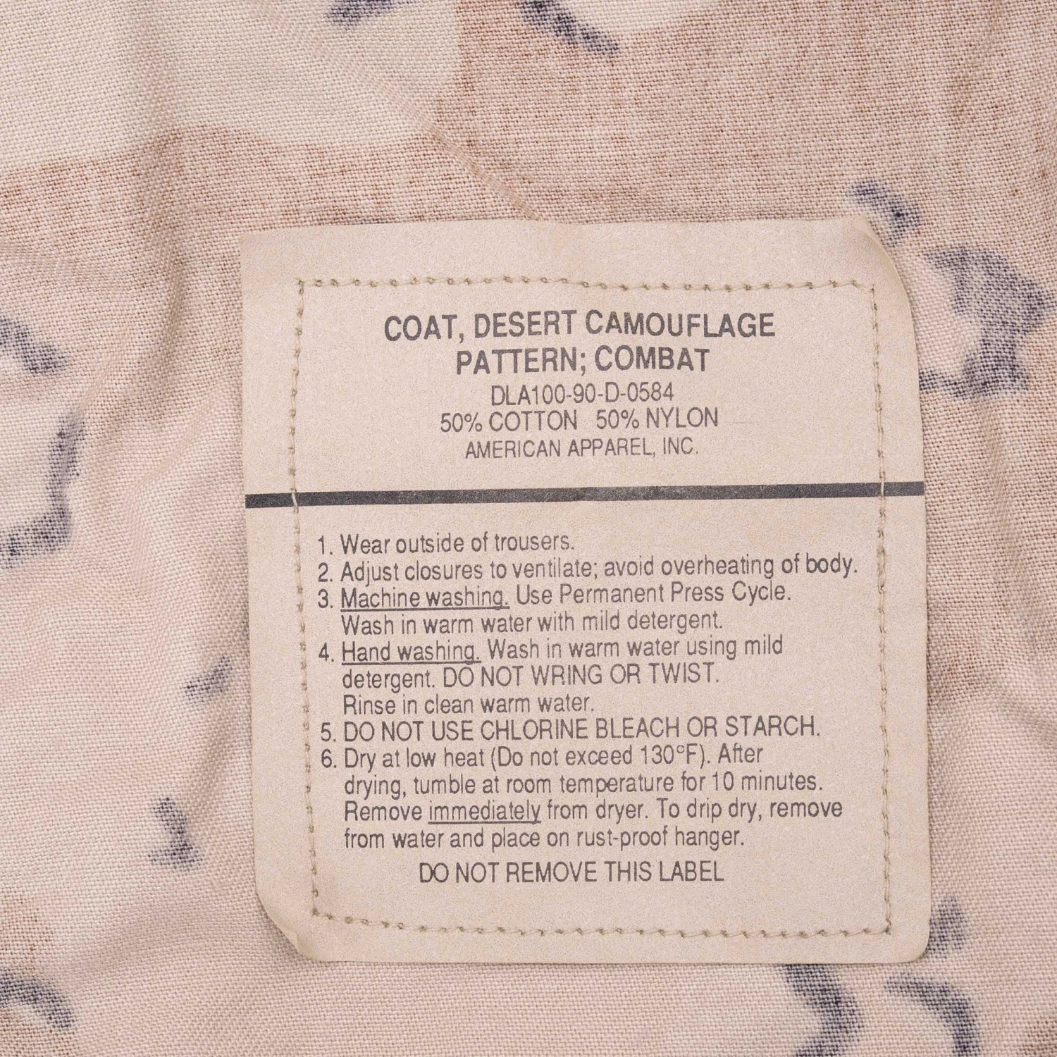 VINTAGE US ARMY DESERT CAMO CHOCOLATE CHIP COMBAT JACKET 1990 MEDIUM REGULAR NOS(Vintage Us Army Desert Camo Chocolate Chip Jacket 1990 Medium Regular Nos) 5 VINTAGE US ARMY DESERT CAMO CHOCOLATE CHIP COMBAT JACKET 1990 MEDIUM REGULAR NOS(Vintage Us Army Desert Camo Chocolate Chip Jacket 1990 Medium Regular Nos) - Image 5