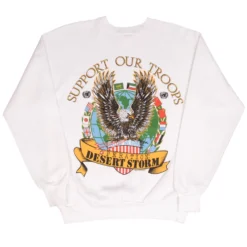 VINTAGE US ARMY OPERATION DESERT SHIELD SWEATSHIRT 1991 SIZE LARGE MADE IN USA(Vintage Us Army Operation Desert Shield Sweatshirt 1991 Size Large Made In Usa) -Rare Gear USA Shop DSC 0567