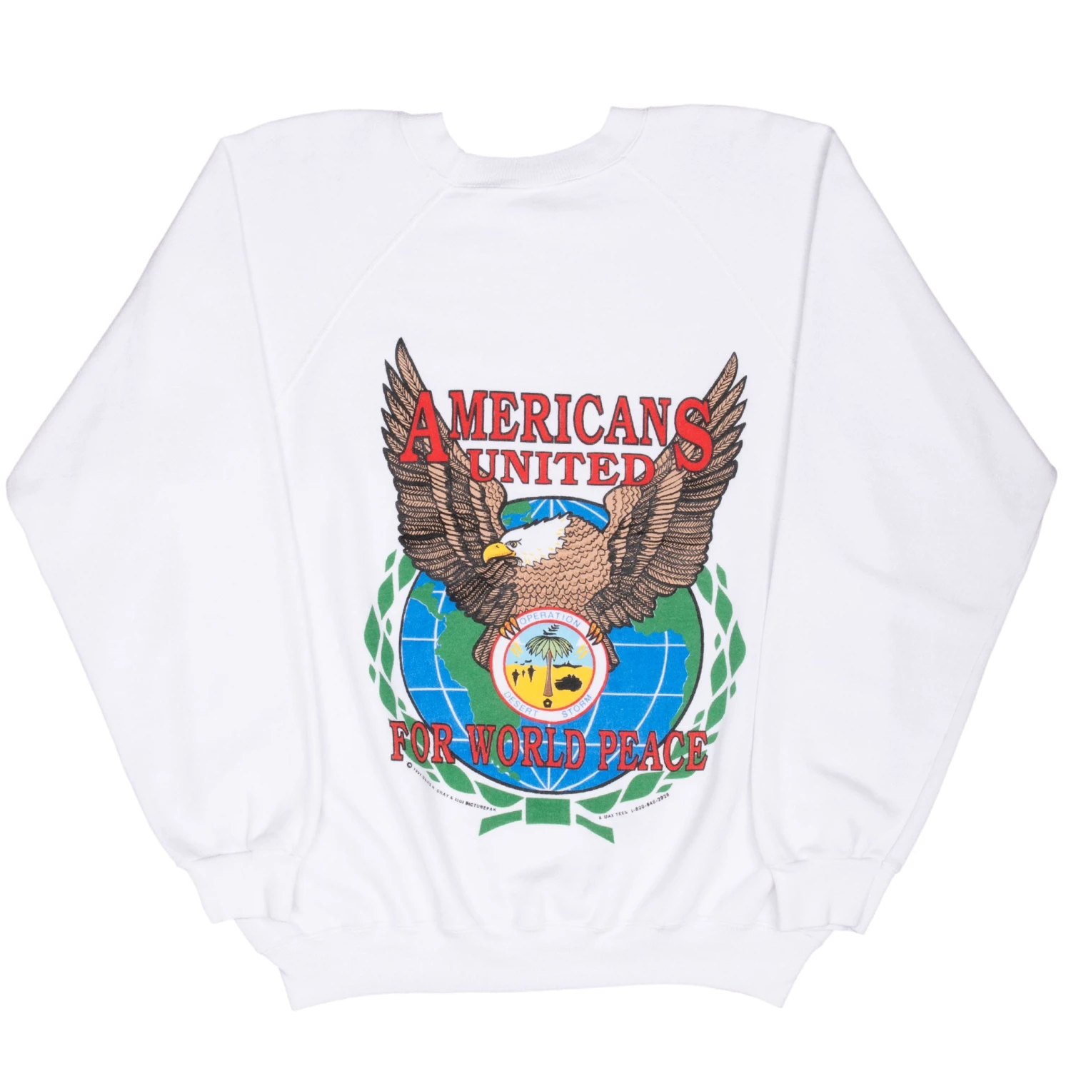 VINTAGE US ARMY DESERT STORM OPERATION SWEATSHIRT 1991 LARGE MADE IN USA(Vintage Us Army Desert Storm Operation Sweatshirt 1991 Large Made In Usa 1) 3 VINTAGE US ARMY DESERT STORM OPERATION SWEATSHIRT 1991 LARGE MADE IN USA(Vintage Us Army Desert Storm Operation Sweatshirt 1991 Large Made In Usa 1) - Image 3