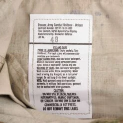 DEADSTOCK US ARMY SHIELD COMBAT TROUSERS PANTS CAMO MEDIUM REG NOS(Deadstock Us Army Combat Insect Shield Trousers Pants Camo Medium Reg Nos) -Rare Gear USA Shop DSC 0670