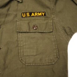 VINTAGE US ARMY UTILITY SHIRT P-58 P58 1958-1962 VIETNAM WAR SIZE SMALL(Vintage Us Army Utility Shirt P 58 P58 1958 1962 Vietnam War Size Small) -Rare Gear USA Shop DSC 0695 1
