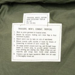 VINTAGE US ARMY TROPICAL COMBAT PANTS TROUSERS 1966 VIETNAM LARGE SHORT NOS NEW(Vintage Us Army Tropical Combat Pants Trousers 1966 Vietnam Large Short Nos New 2) -Rare Gear USA Shop DSC 0731
