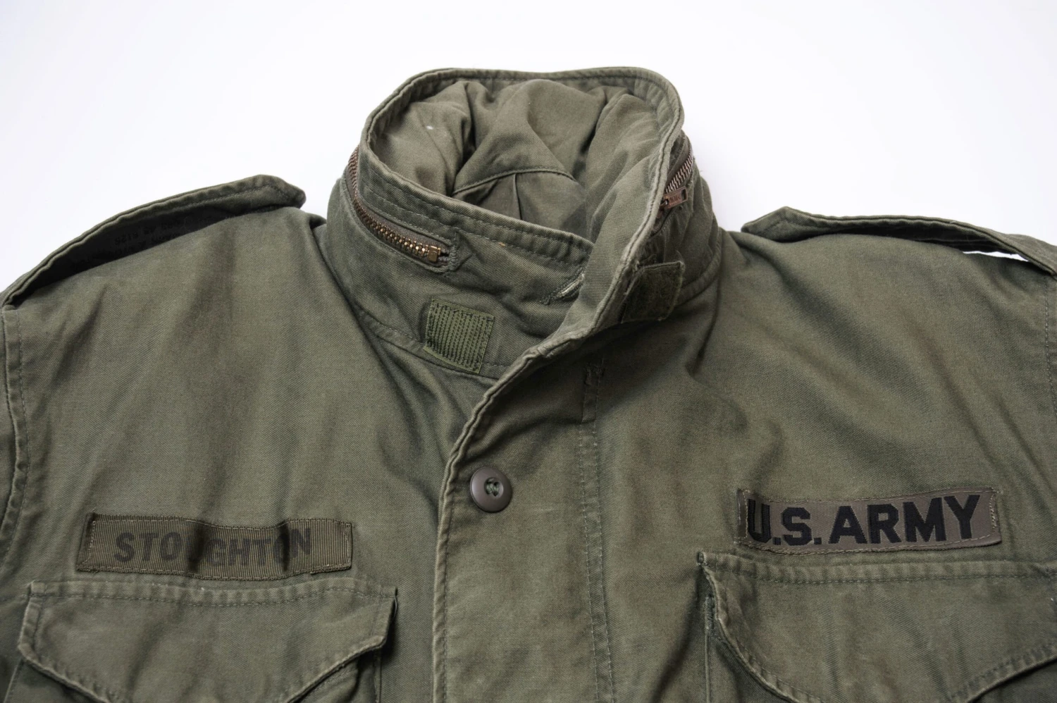 VINTAGE US ARMY M-1965 M65 FIELD JACKET 1976 SIZE MEDIUM SHORT(Us Army M65 M 65 1976 Vietnam Field Jacket Medium Short) 6 VINTAGE US ARMY M-1965 M65 FIELD JACKET 1976 SIZE MEDIUM SHORT(Us Army M65 M 65 1976 Vietnam Field Jacket Medium Short) - Image 6