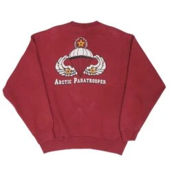 VINTAGE US ARMY ARCTIC PARATROOPER SWEATSHIRT 501st LARGE MADE IN USA 1990s(Vintage Us Army Arctic Paratrooper Sweatshirt Size Large Made In Usa) -Rare Gear USA Shop DSC 0880