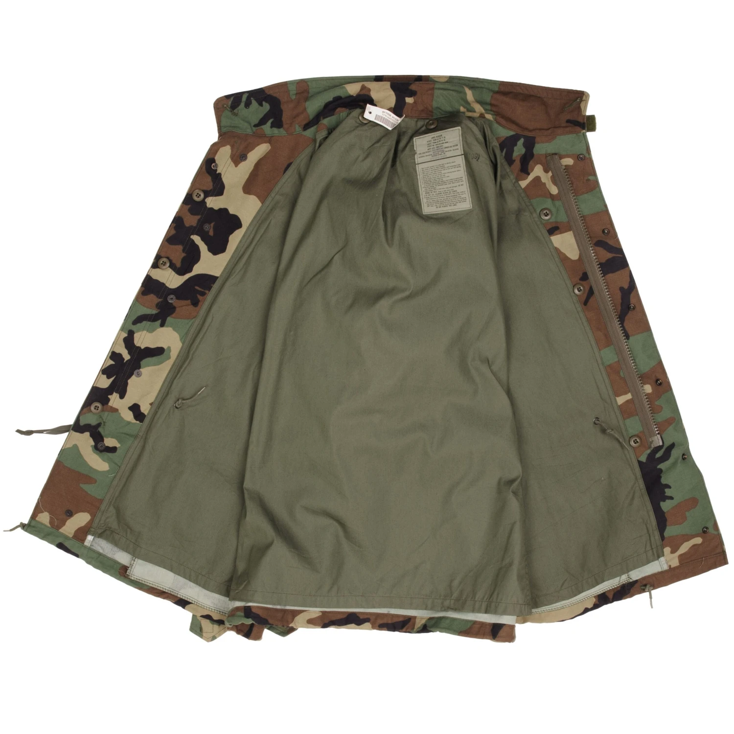 VINTAGE US ARMY M-1965 M65 WOODLAND CAMO FIELD JACKET 1997 LARGE REGULAR NOS(Vintage Us Army M 1965 M65 Woodland Camo Field Jacket 1997 Large Regular Nos) 8 VINTAGE US ARMY M-1965 M65 WOODLAND CAMO FIELD JACKET 1997 LARGE REGULAR NOS(Vintage Us Army M 1965 M65 Woodland Camo Field Jacket 1997 Large Regular Nos) - Image 8