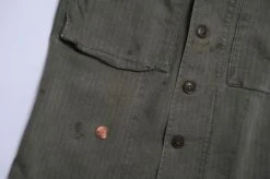 VINTAGE US ARMY UTILITY SHIRT HERRINGBONE 1950S KOREAN WAR SIZE 34R(Us Army Ww2 34r Utility Shirt Herringbone) -Rare Gear USA Shop DSC 1071