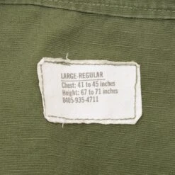 VINTAGE US ARMY TROPICAL COMBAT JACKET 3RD PATTERN 1969 VIETNAM WAR LARGE REG(Vintage Us Army Tropical Combat Jacket 3rd Pattern 1969 Vietnam War Large Reg) -Rare Gear USA Shop DSC 1118