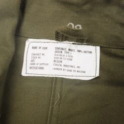 US ARMY COVERALL SATEEN TYPE 1 1981 SIZE MEDIUM(Copy Of Us Army Coverall 1981 Size Large) -Rare Gear USA Shop DSC 1186