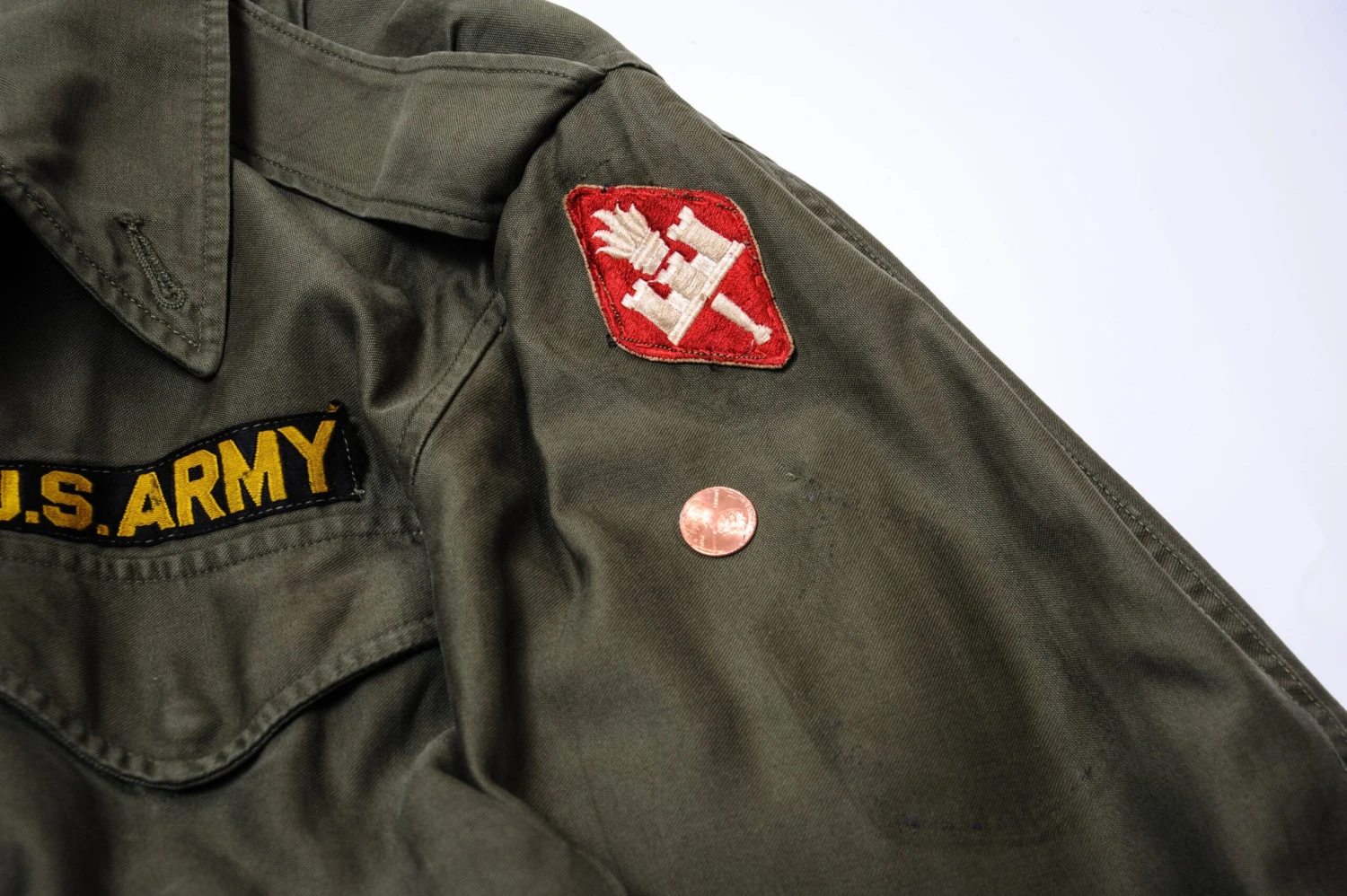 VINTAGE US ARMY M51 FIELD JACKET 1959 ENGINEERS SCHOOL PATCH SIZE SMALL SHORT(Us Army M 1951 M51 1959 Field Jacket Korea Short Small Engineers School Patch) 7 VINTAGE US ARMY M51 FIELD JACKET 1959 ENGINEERS SCHOOL PATCH SIZE SMALL SHORT(Us Army M 1951 M51 1959 Field Jacket Korea Short Small Engineers School Patch) - Image 7