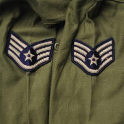 VINTAGE US AIR FORCE UTILITY SHIRT P-64 P64 1967 VIETNAM WAR SIZE 14 1/2 X 31 WITH PATCHES(Vintage Us Air Force Utility Shirt P 64 P64 1967 Vietnam War Size 14 1 2 X 31 With Patches) -Rare Gear USA Shop DSC 1307 1