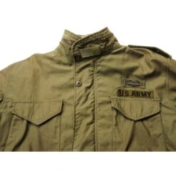 VINTAGE US ARMY M-1965 M65 FIELD JACKET VIETNAM WAR SIZE LARGE REGULARWITH PATCHES(Vintage Us Army M 1965 M65 Field Jacket Vietnam War Size Large Regular With Patches) -Rare Gear USA Shop DSC 1328 1