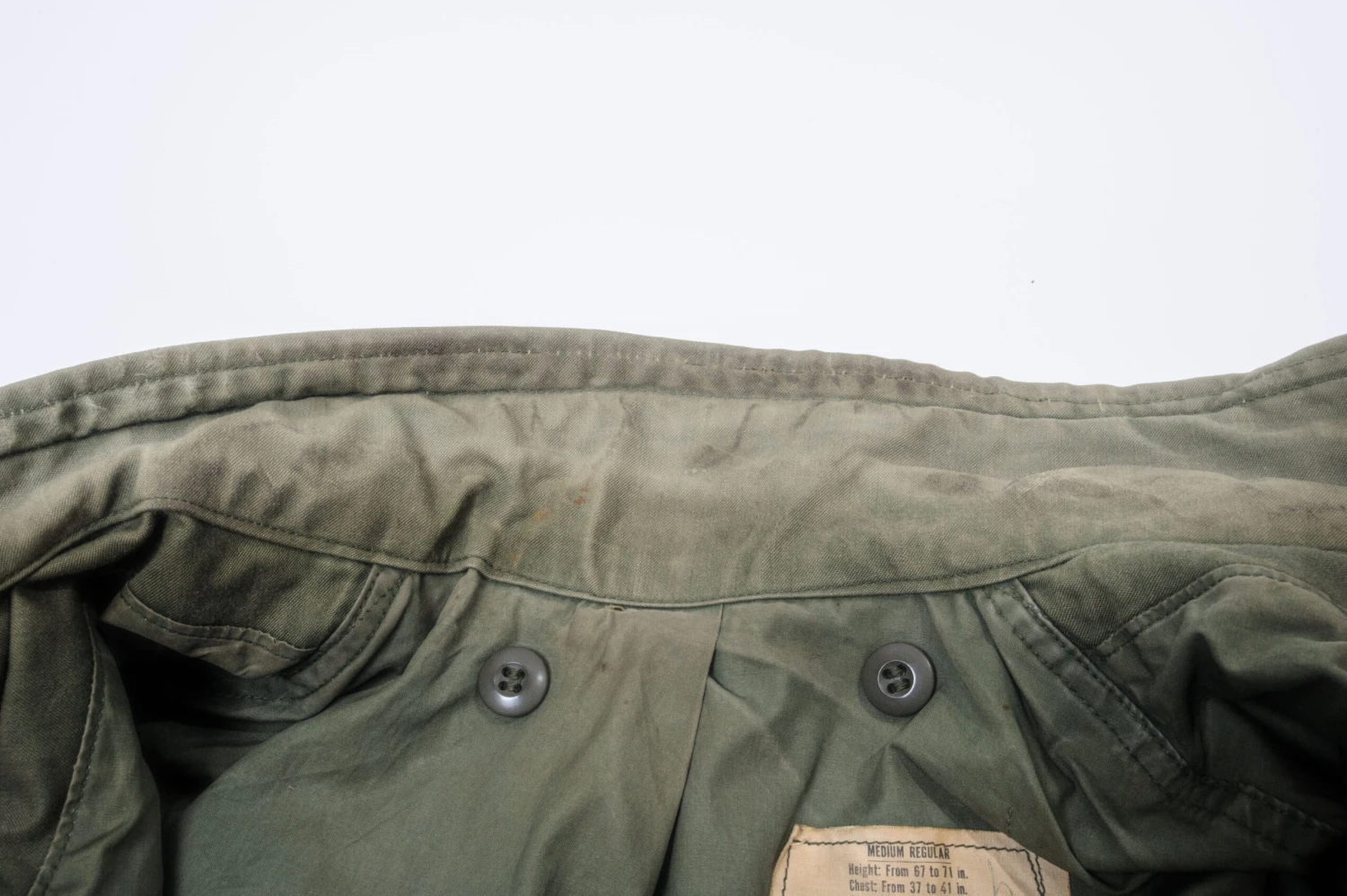 US ARMY M-1965 M65 FIELD JACKET 1975 26TH INFANTRY DIVISION PATCH SIZE MEDIUM REGULAR(Us Army M 1965 M65 1975 Field Jacket Vietnam War Medium Regular 26th Infantry Division Patch) 7 US ARMY M-1965 M65 FIELD JACKET 1975 26TH INFANTRY DIVISION PATCH SIZE MEDIUM REGULAR(Us Army M 1965 M65 1975 Field Jacket Vietnam War Medium Regular 26th Infantry Division Patch) - Image 7