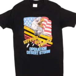 VINTAGE US MILITARY OPERATION DESERT STORM TEE SHIRT 1990S MEDIUM MADE IN USA(Vintage Us Military Operation Desert Storm Tee Shirt 1990s Size Medium Made In Usa)
