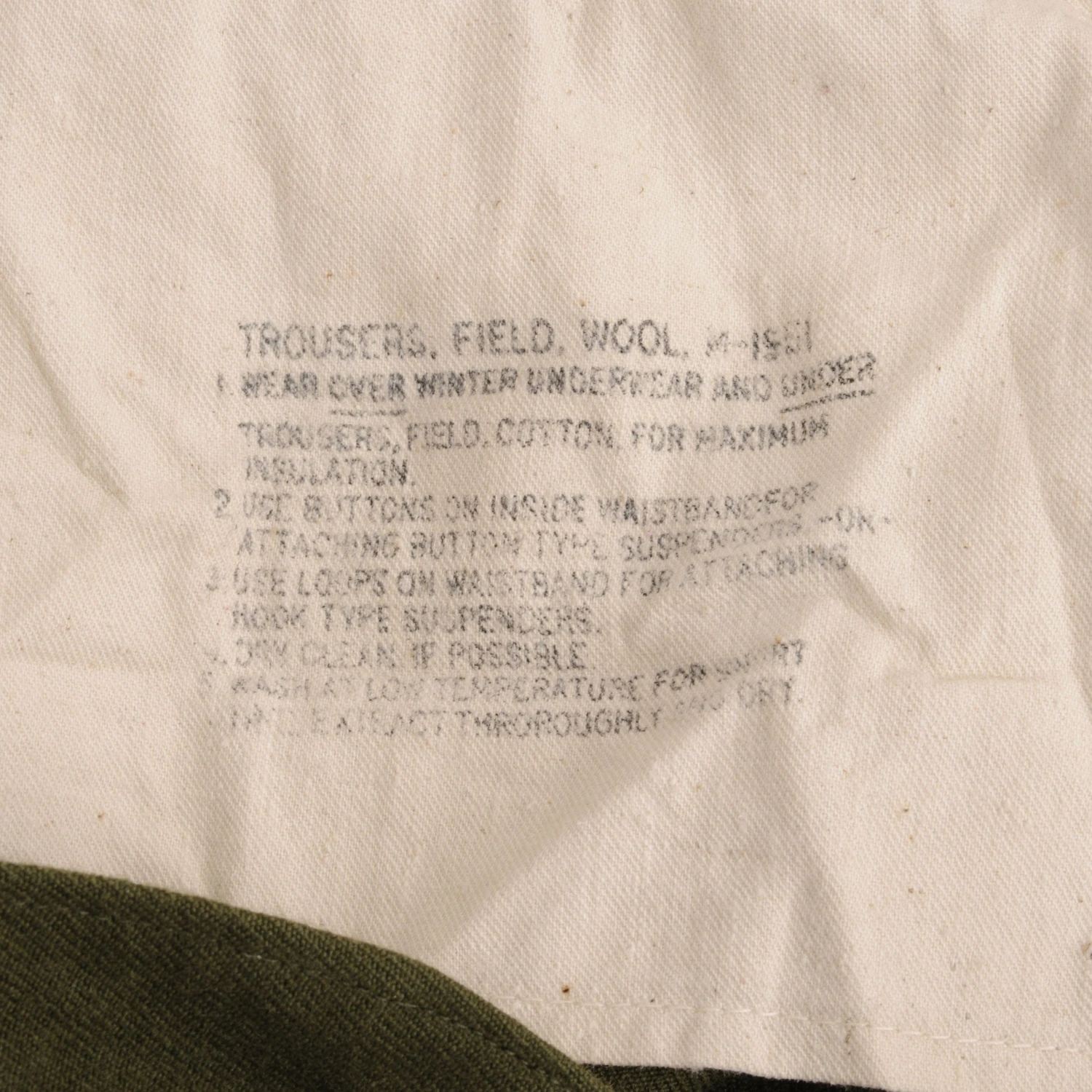 VINTAGE US ARMY FIELD WOOL TROUSERS PANTS M51 1950S KOREAN WAR SZE LARGE REGULAR(Vintage Us Army Field Wool Trousers Pants M51 1950s Korean War Sze Large Regular) 4 VINTAGE US ARMY FIELD WOOL TROUSERS PANTS M51 1950S KOREAN WAR SZE LARGE REGULAR(Vintage Us Army Field Wool Trousers Pants M51 1950s Korean War Sze Large Regular) - Image 4