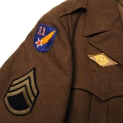 VINTAGE US ARMY AIR FORCE WOOL FIELD JACKET 1944 WW2 SIZE 38L WITH PATCHES(Vintage Us Army Air Force Wool Field Jacket 1944 Ww2 Size 38l With Patches) -Rare Gear USA Shop DSC 1531 1