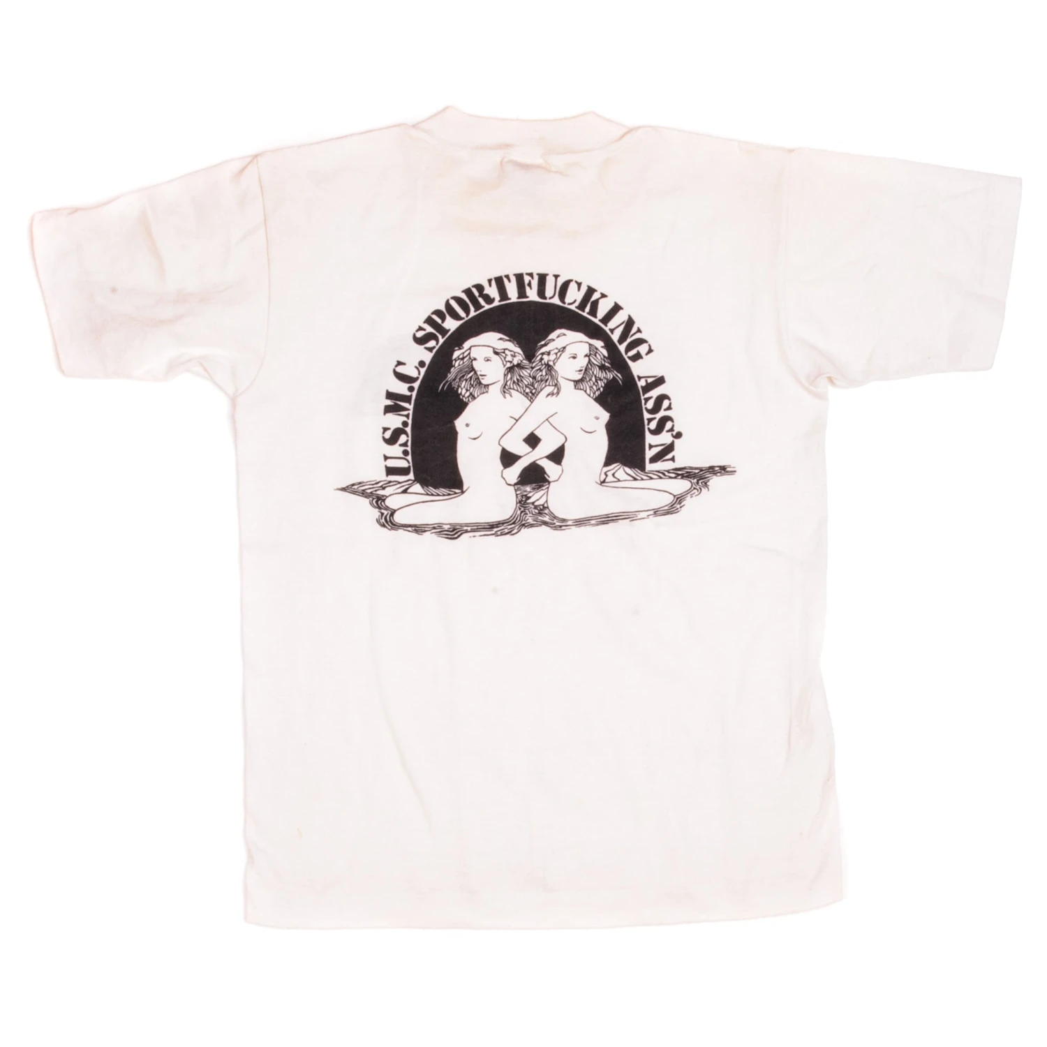 VINTAGE USMC TEE SHIRT SIZE SMALL MADE IN USA EARLY 1980s(Vintage Usmc Tee Shirt 1980s Size Small Made In Usa) 2 VINTAGE USMC TEE SHIRT SIZE SMALL MADE IN USA EARLY 1980s(Vintage Usmc Tee Shirt 1980s Size Small Made In Usa) - Image 2