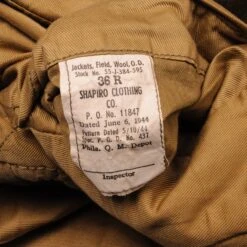 VINTAGE US ARMY WOOL FIELD JACKET 1944 SIZE 36R WITH PATCHES, INSIGNIAS AND RIBBONS(Vintage Us Army Wool Field Jacket 1944 Size 36r With Patches Insignias And Ribbons) -Rare Gear USA Shop DSC 1589 1