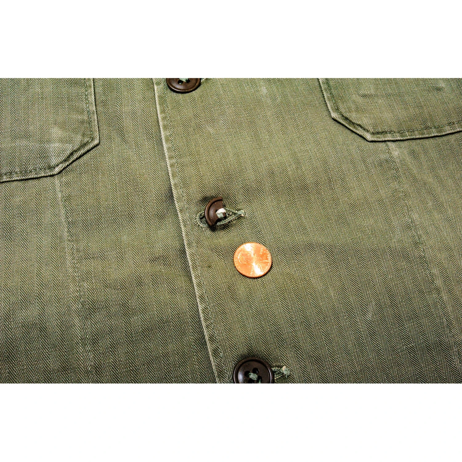 VINTAGE US ARMY UTILITY SHIRT 1940'S WW2 CORPORAL PATCHES(Us Army 1940s Ww2 Utility Shirt Corporal) 6 VINTAGE US ARMY UTILITY SHIRT 1940'S WW2 CORPORAL PATCHES(Us Army 1940s Ww2 Utility Shirt Corporal) - Image 6