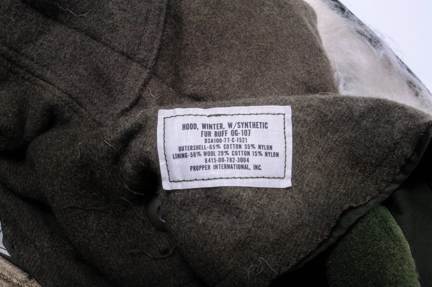 US ARMY FISHTAIL PARKA COMPLETE 1960'S MEDIUM REGULAR W LINER DEADSTOCK(Us Army 1960s Fishtail Parka Fur Medium Regular W Liner) 7 US ARMY FISHTAIL PARKA COMPLETE 1960'S MEDIUM REGULAR W LINER DEADSTOCK(Us Army 1960s Fishtail Parka Fur Medium Regular W Liner) - Image 7