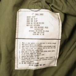 VINTAGE US ARMY M-1965 M65 1980 FIELD JACKET SIZE SMALL SHORT NOS DEADSTOCK(Copy Of Vintage Us Army M 1965 M65 Field Jacket Size Small Short) -Rare Gear USA Shop DSC 1682