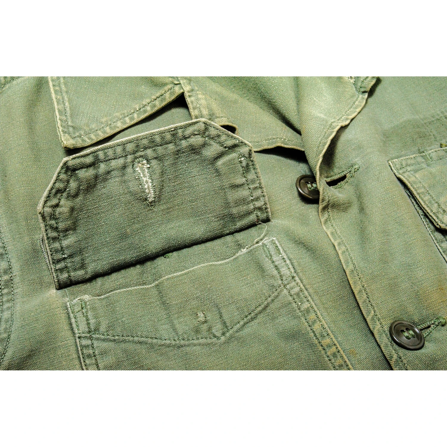 VINTAGE US ARMY UTILITY SHIRT P58 1960's SETAF SPECIALIST E4 PATCHED(Us Army 1960s 1970s Vietnam Shirt Utility Specialist Patched) 6 VINTAGE US ARMY UTILITY SHIRT P58 1960's SETAF SPECIALIST E4 PATCHED(Us Army 1960s 1970s Vietnam Shirt Utility Specialist Patched) - Image 6