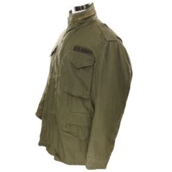 VINTAGE US ARMY M1965 M65 ALPHA INDUSTRIES FIELD JACKET 1980 SIZE MEDIUM LONG(Vintage Us Army M1965 M65 Field Jacket 1980 Size Medium Long)