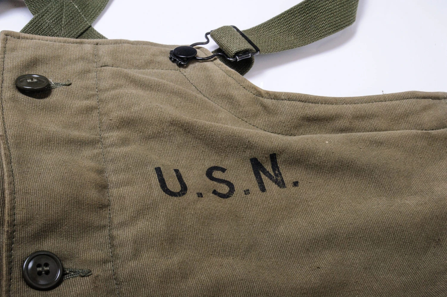 USN US NAVY OVERALLS NSsx70201 40'S WW2 SIZE LARGE W42 L30(Usn Us Navy Vietnam War Overalls Large W42 L30) 3 USN US NAVY OVERALLS NSsx70201 40'S WW2 SIZE LARGE W42 L30(Usn Us Navy Vietnam War Overalls Large W42 L30) - Image 3