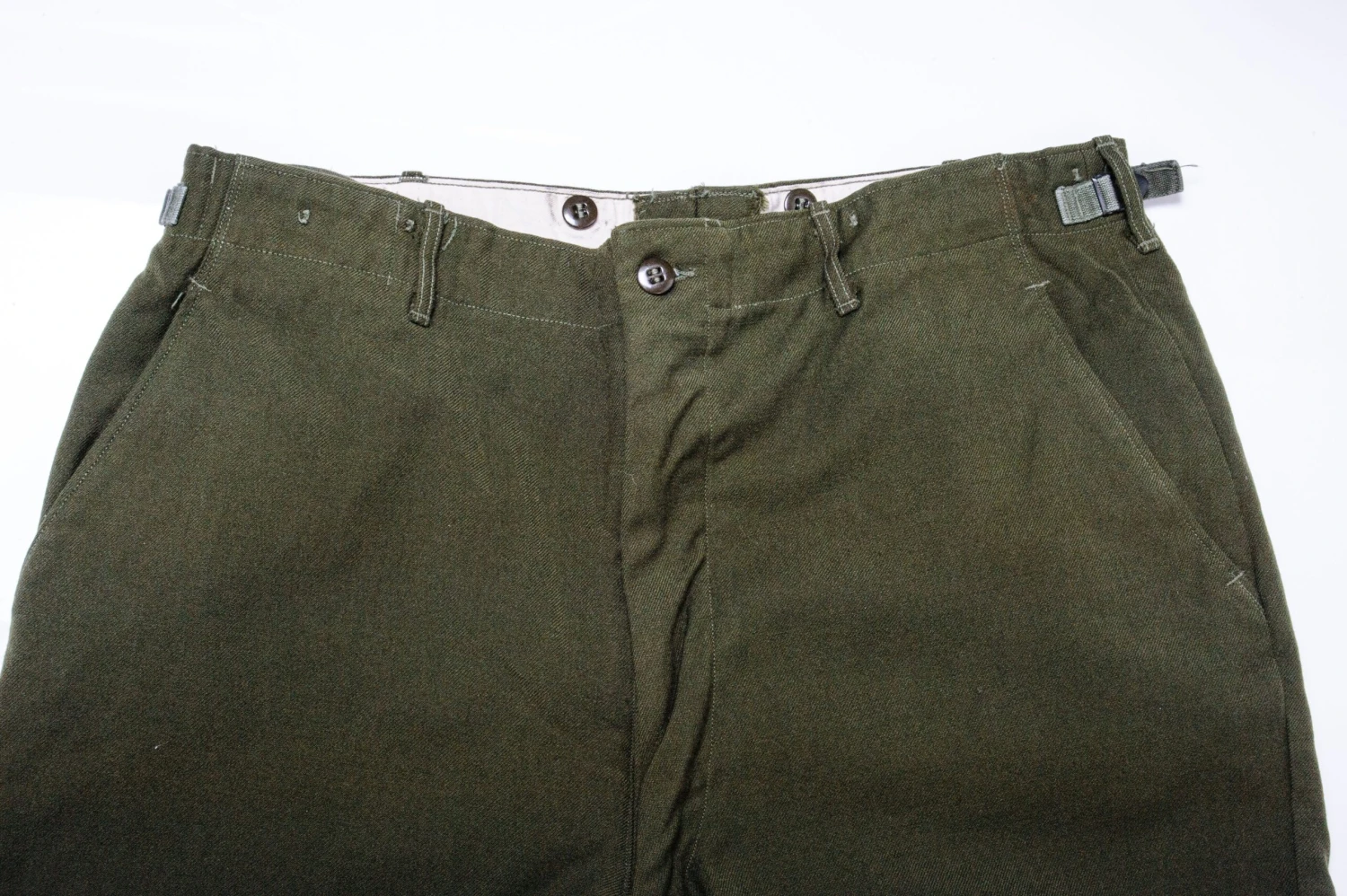 US ARMY FIELD TROUSERS PANTS M-1951 M51 1950'S KOREAN WAR SIZE LONG LARGE 38X32(Korean War Field Trousers M 51 1950s Wool Long Large 38x32) 6 US ARMY FIELD TROUSERS PANTS M-1951 M51 1950'S KOREAN WAR SIZE LONG LARGE 38X32(Korean War Field Trousers M 51 1950s Wool Long Large 38x32) - Image 6