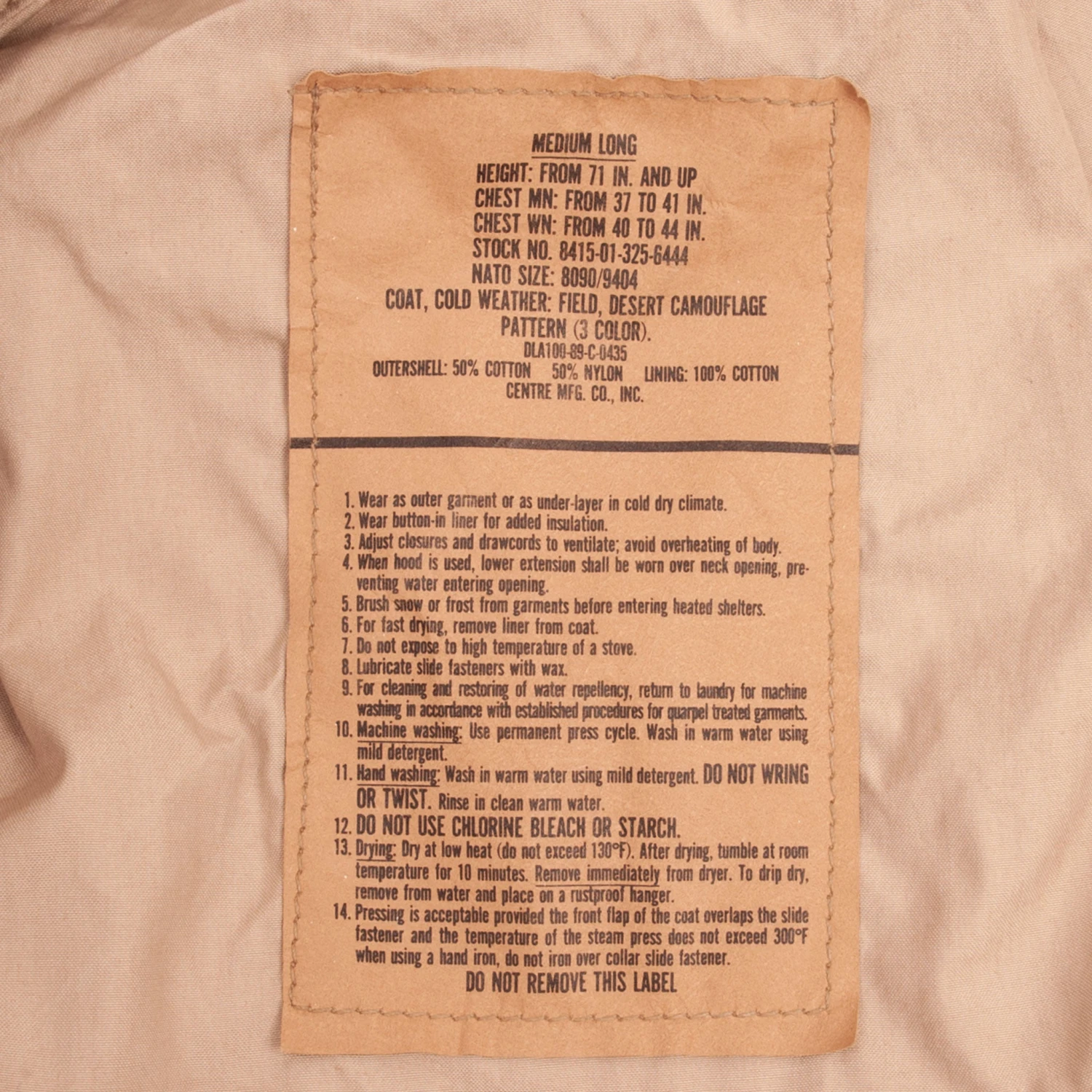 VINTAGE US ARMY M65 FIELD JACKET DESERT CAMOUFLAGE 1989 SIZE MEDIUM LONG(Vintage Us Army M65 Field Jacket Desert Camouflage 1989 Size Medium Long) 4 VINTAGE US ARMY M65 FIELD JACKET DESERT CAMOUFLAGE 1989 SIZE MEDIUM LONG(Vintage Us Army M65 Field Jacket Desert Camouflage 1989 Size Medium Long) - Image 4