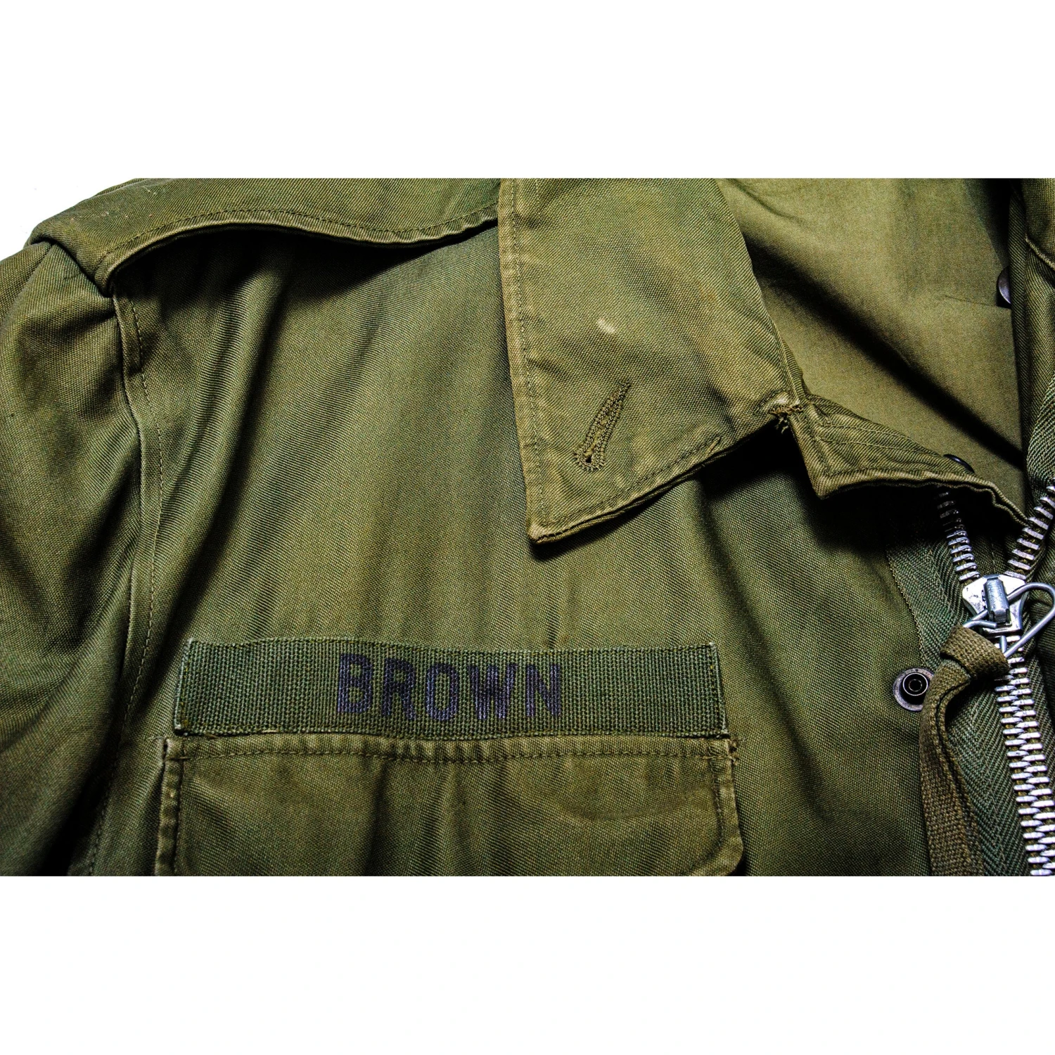 VINTAGE US ARMY M-1951 M51 FIELD JACKET 1960'S 27TH ARMORED DIVISION PATCH SIZE MEDIUM REGULAR(Us Army M 1965 M65 1960s Field Jacket Vietnam War 27th Armored Division) 6 VINTAGE US ARMY M-1951 M51 FIELD JACKET 1960'S 27TH ARMORED DIVISION PATCH SIZE MEDIUM REGULAR(Us Army M 1965 M65 1960s Field Jacket Vietnam War 27th Armored Division) - Image 6
