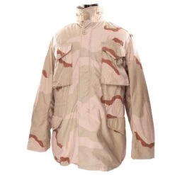 VINTAGE US ARMY M65 FIELD JACKET DESERT CAMOUFLAGE 1989 SIZE MEDIUM LONG(Vintage Us Army M65 Field Jacket Desert Camouflage 1989 Size Medium Long)
