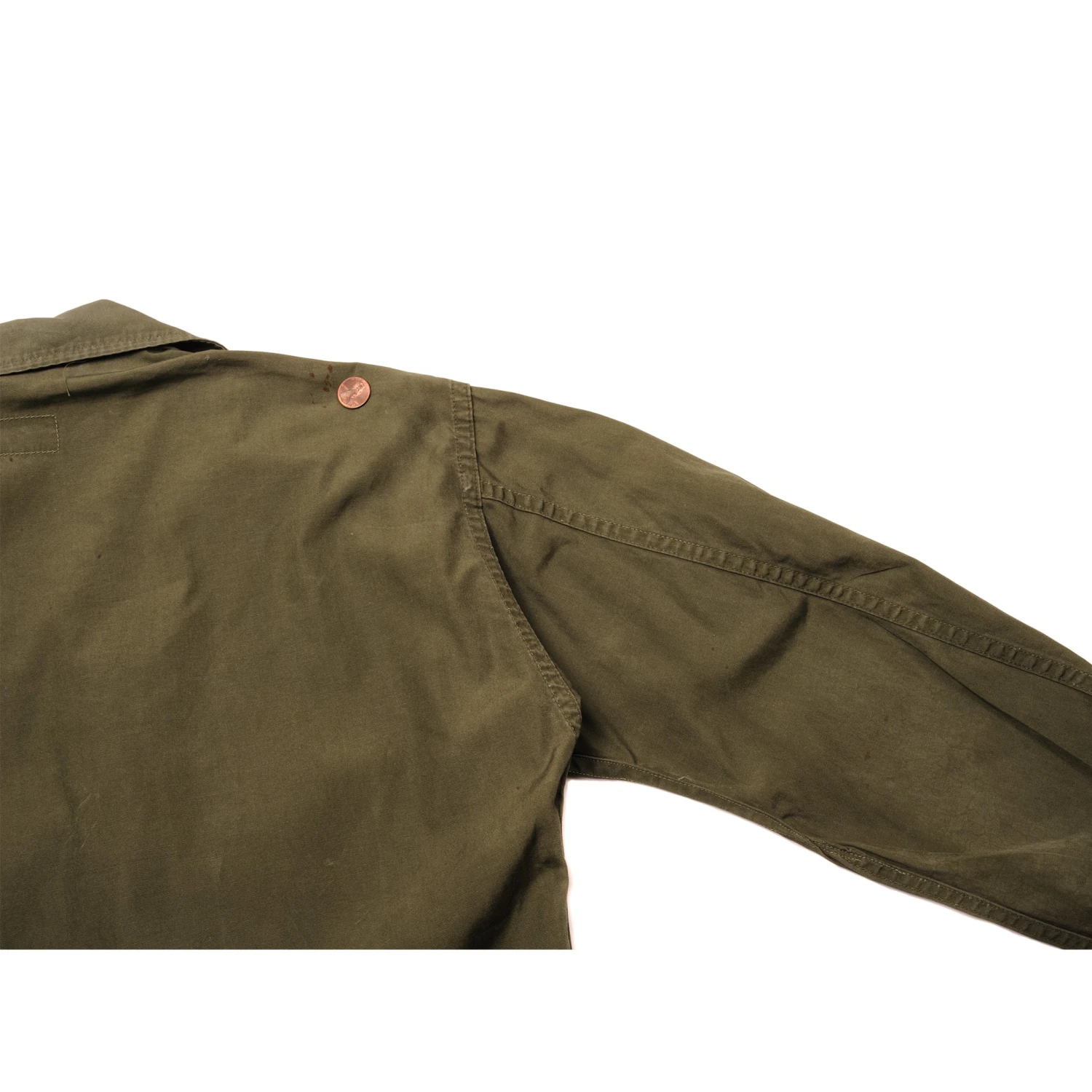 VINTAGE US ARMY TROPICAL COMBAT JACKET FIRST PATTERN 1963 VIETNAM WAR SIZE SMALL LONG WITH PATCHES(Vintage Us Army Tropical Combat Jacket First Pattern 1963 Vietnam War Size Small Long With Patches) 9 VINTAGE US ARMY TROPICAL COMBAT JACKET FIRST PATTERN 1963 VIETNAM WAR SIZE SMALL LONG WITH PATCHES(Vintage Us Army Tropical Combat Jacket First Pattern 1963 Vietnam War Size Small Long With Patches) - Image 9